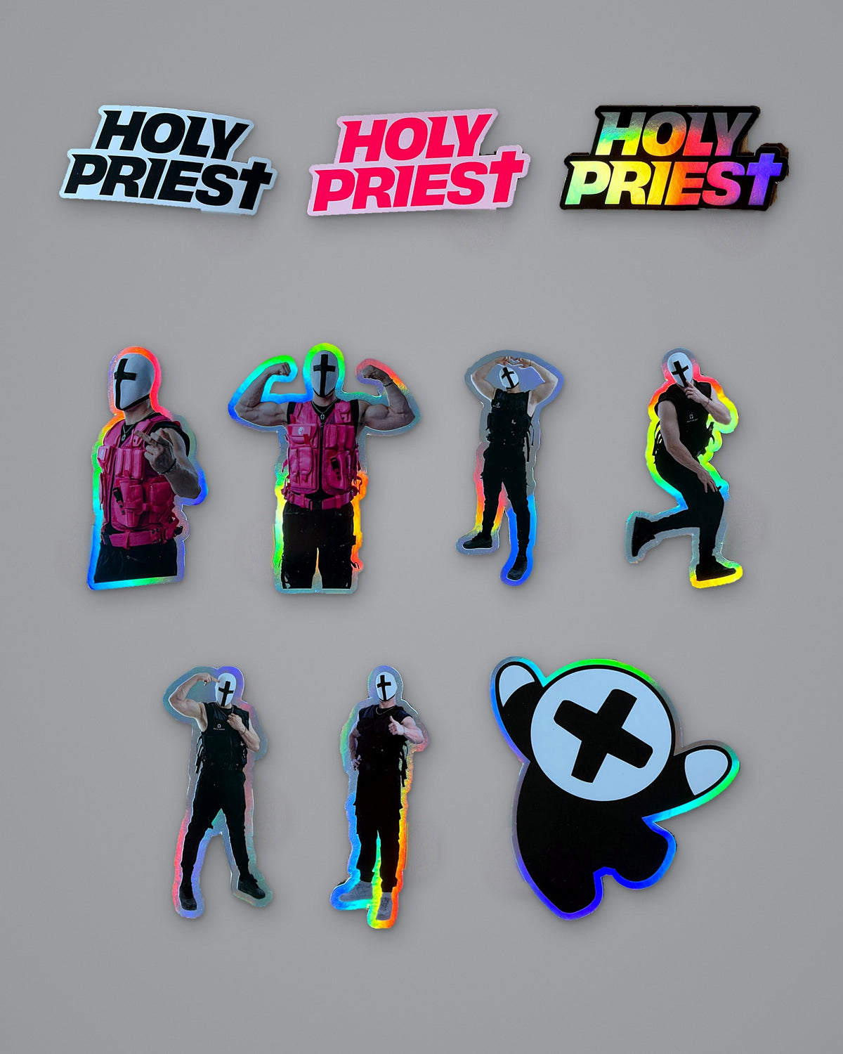 HOLY PRIEST – Sticker Pack (10 pcs)