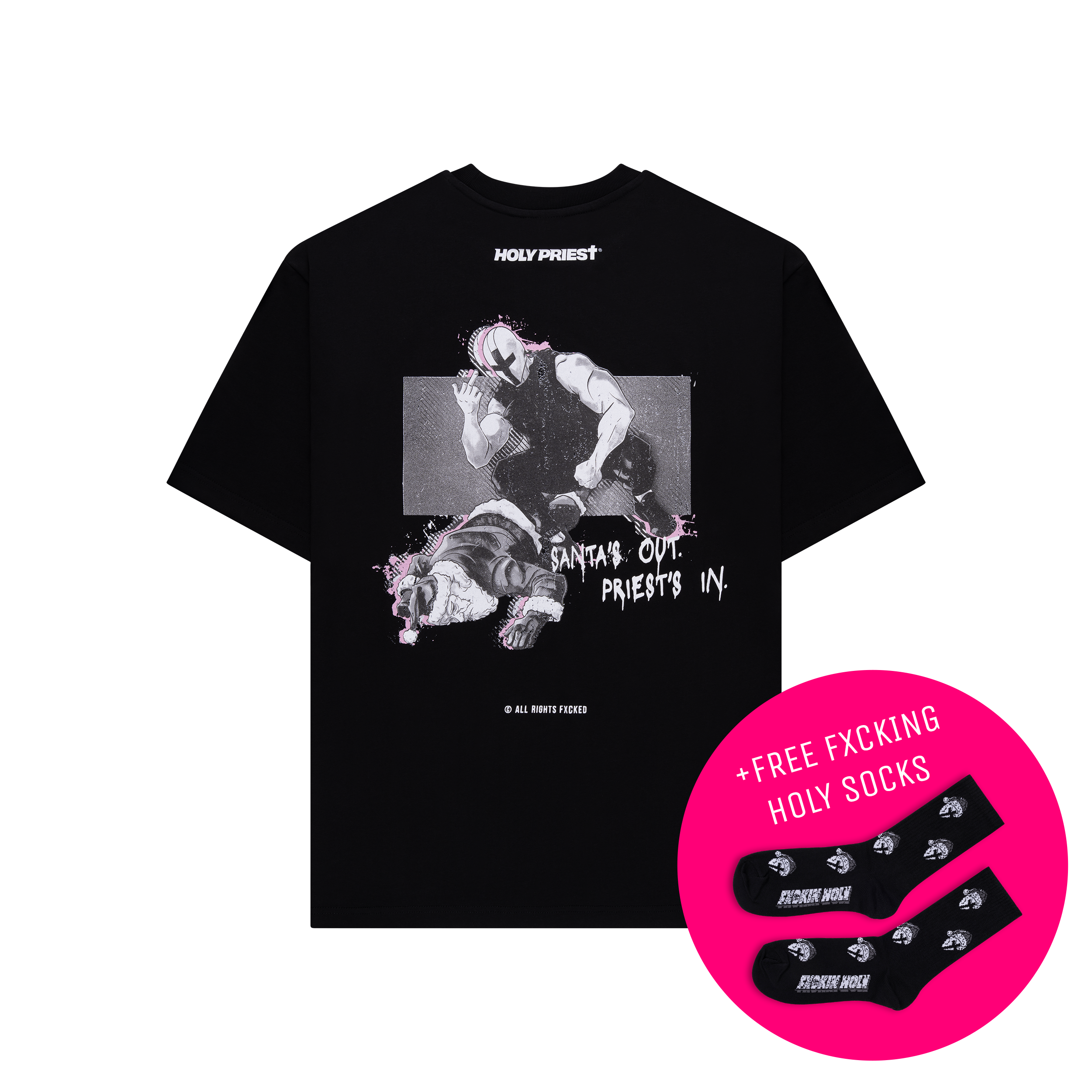 Santa Out - Priest In - Oversize T-Shirt