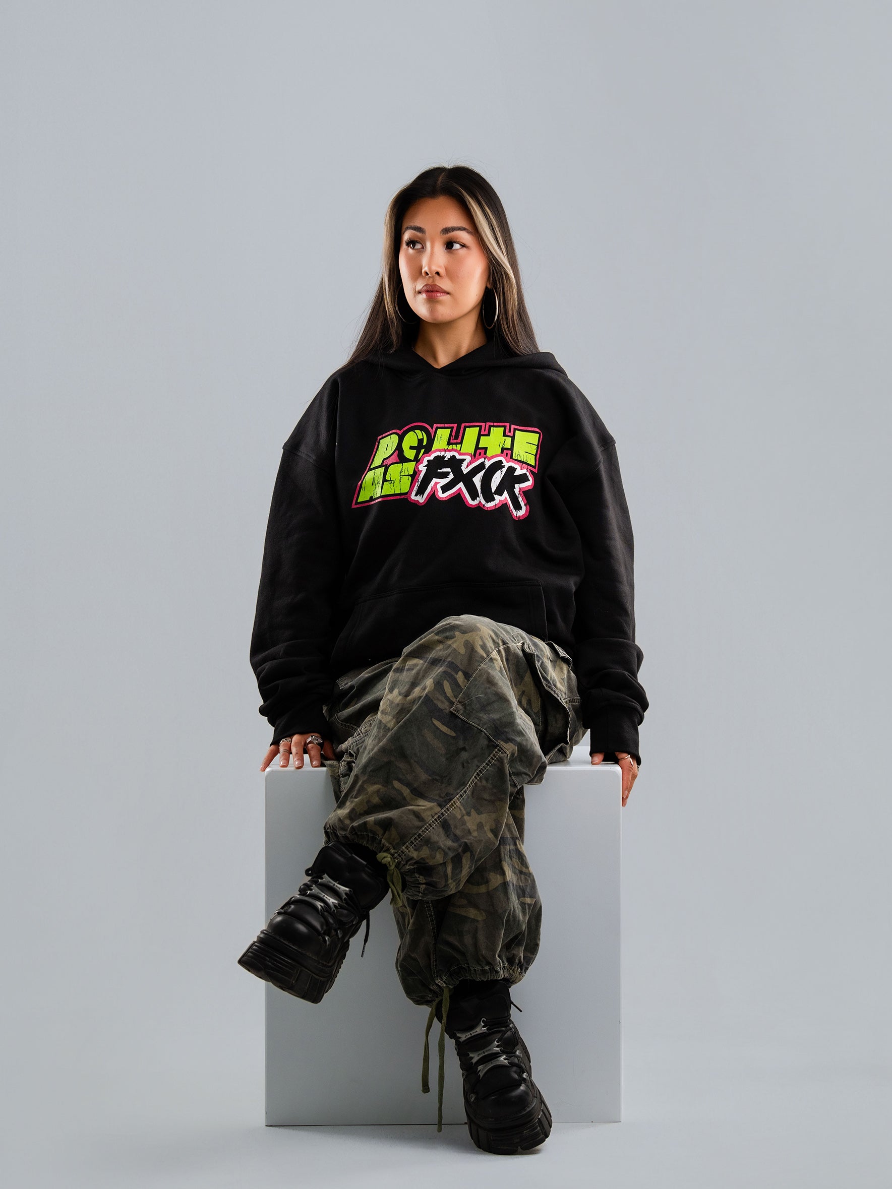 Polite As FXCK - Oversize Hoodie