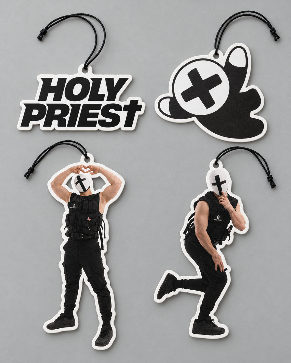 HOLY PRIEST – SMELLS LIKE TROUBLE Air Freshener Set (4-Pack)
